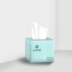 چاپ جعبه دستمال کاغذی مکعبی 150 برگ