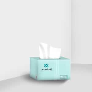 چاپ جعبه دستمال کاغذی مکعبی 75 برگ