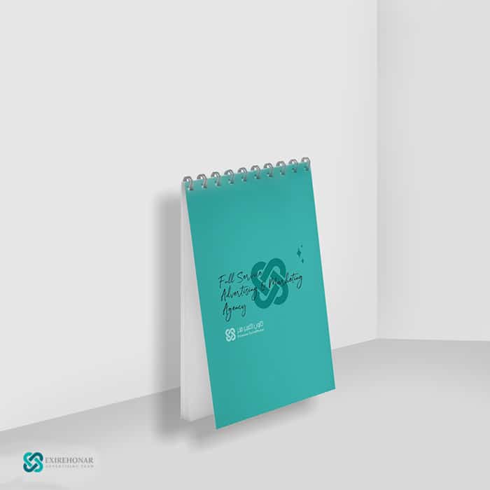 چاپ دفترچه یادداشت عمودی