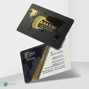 کارت ویزیت لمینت برجسته طلا کوب