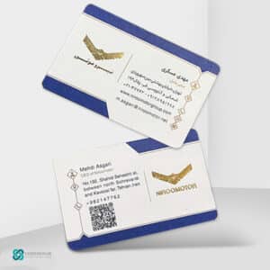 کارت ویزیت کتان لمینت امباس