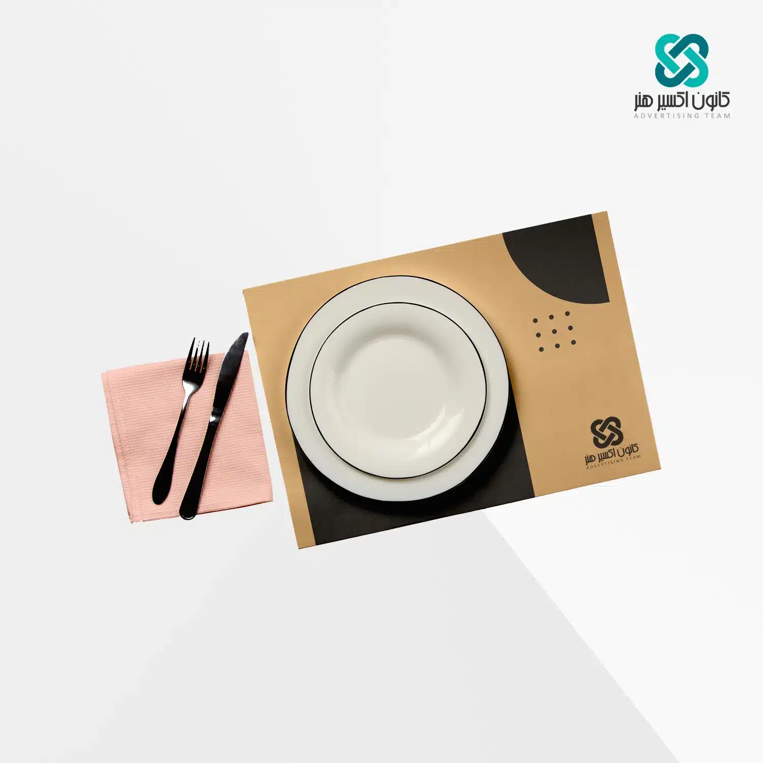 زیر سینی کرافت 80 گرم تک رنگ مشکی