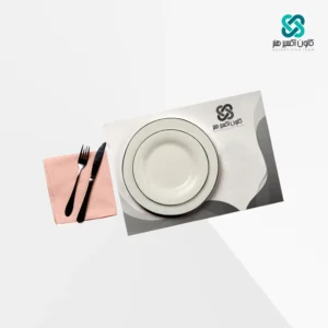 زیر بشقابی-زیر سینی مومی 40 گرم تک رنگ مشکی